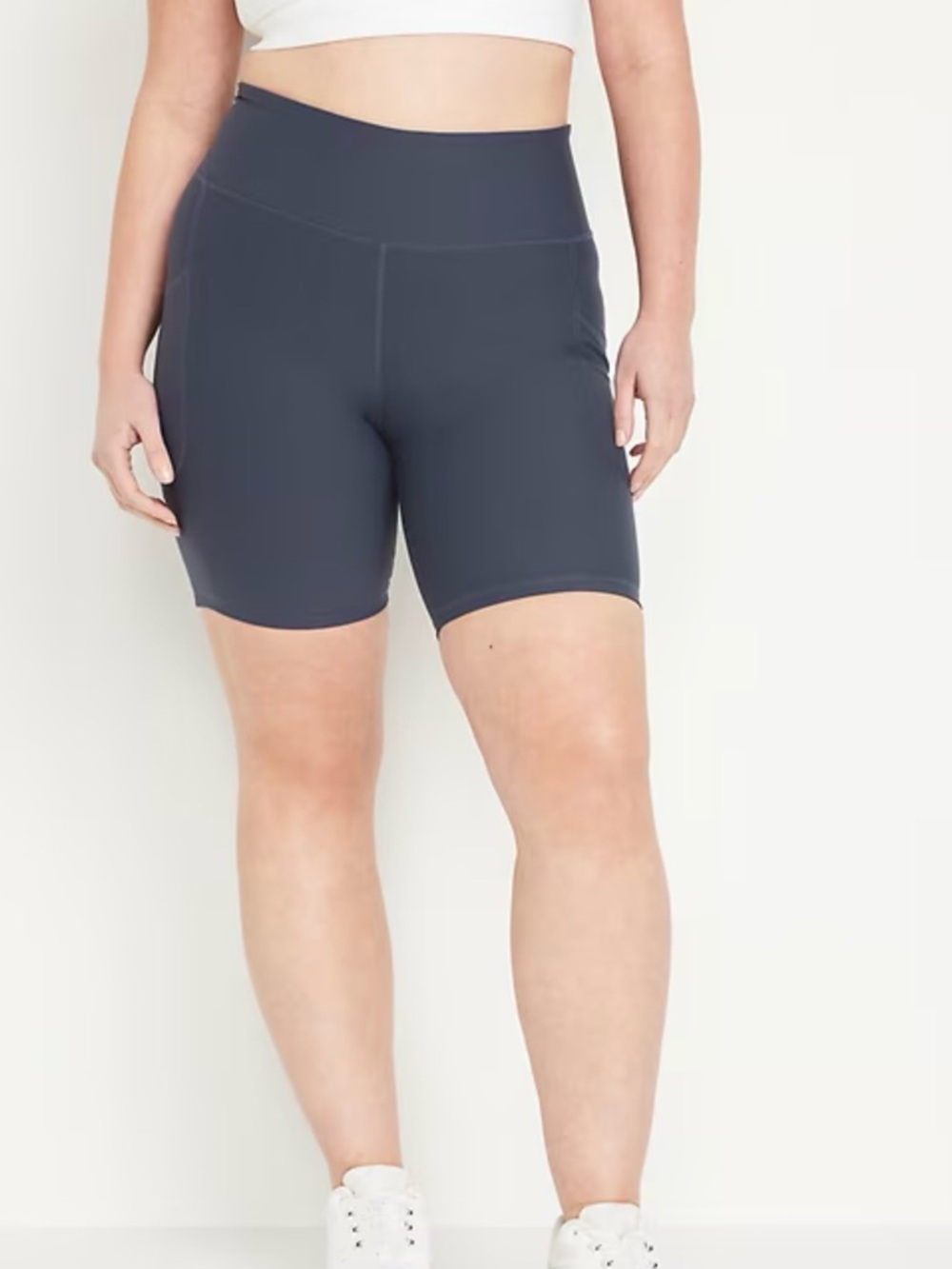 High-Rise Navy Active Powersoft Bike Short